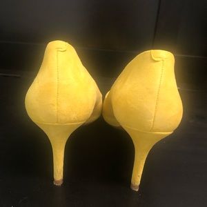 Alfani Yellow suede shoes